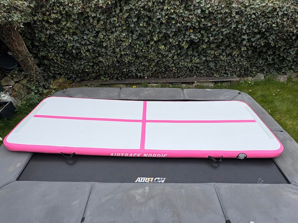 Airtrack Nordic Airtrack mat - Roze/Wit, Ophalen of Verzenden, Zo goed als nieuw