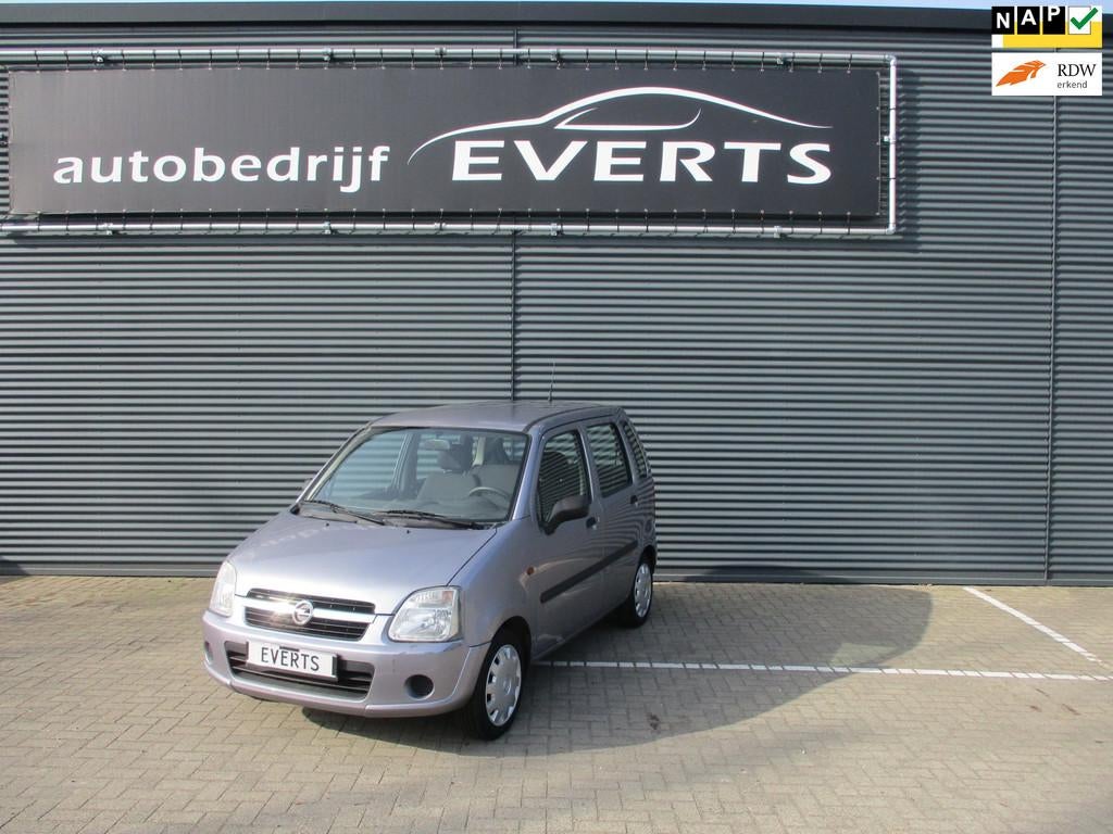 Opel Agila 1.2-16V Essentia 148371 Km Nap nette auto voor ee, Voorwielaandrijving, Stof, Origineel Nederlands, Bedrijf