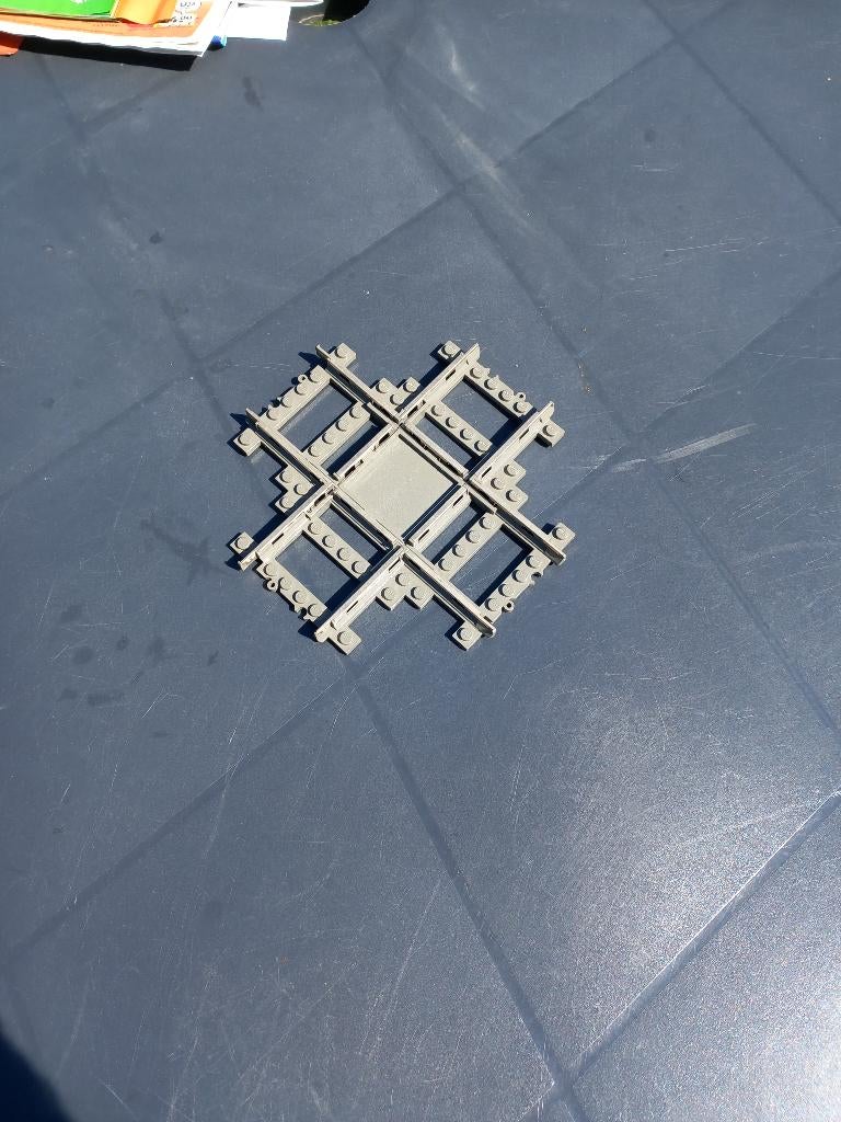 Lego 9v rails kruising, Kinderen en Baby's, Speelgoed | Duplo en Lego, Ophalen of Verzenden, Zo goed als nieuw, Complete set, Lego