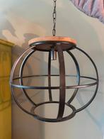 Industriëel Hout/Metalen Hanglamp, Freelight Hanglamp H5360Z, Ophalen, Zo goed als nieuw, Hout
