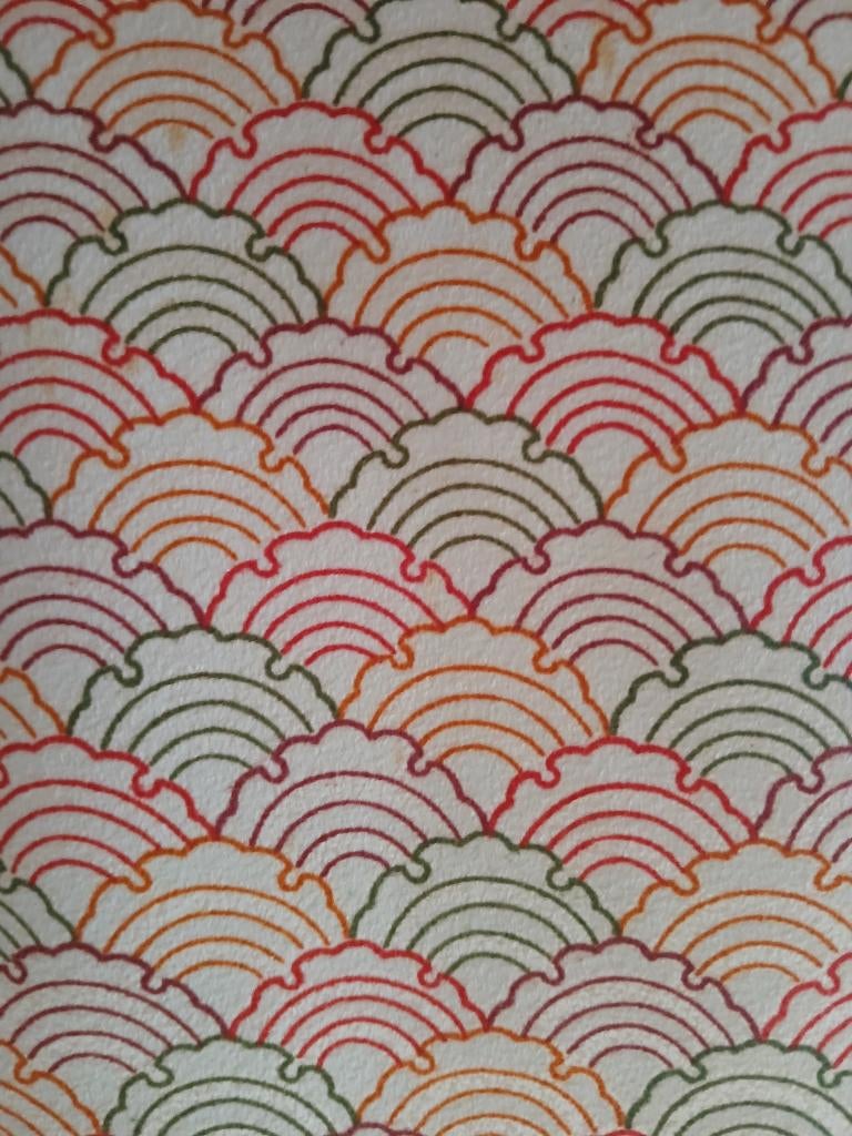 Traditionele Japanse Kimono colourful ougi, Ophalen of Verzenden