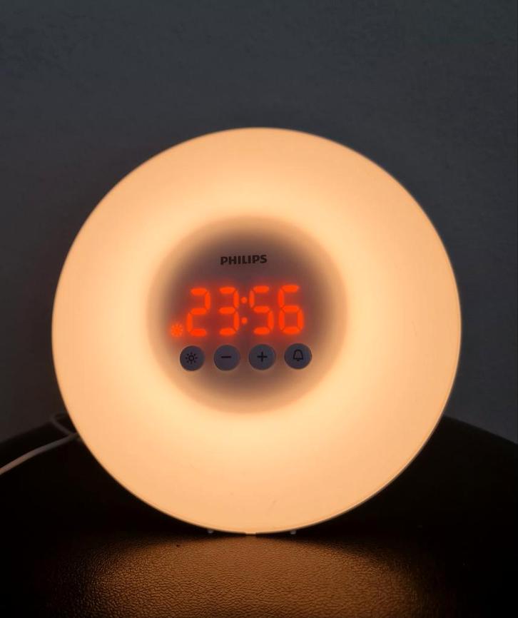 Philips Wake-up Light HF3500 goede werkende staat, Huis en Inrichting, Lampen | Tafellampen, Gebruikt, Kunststof, Ophalen