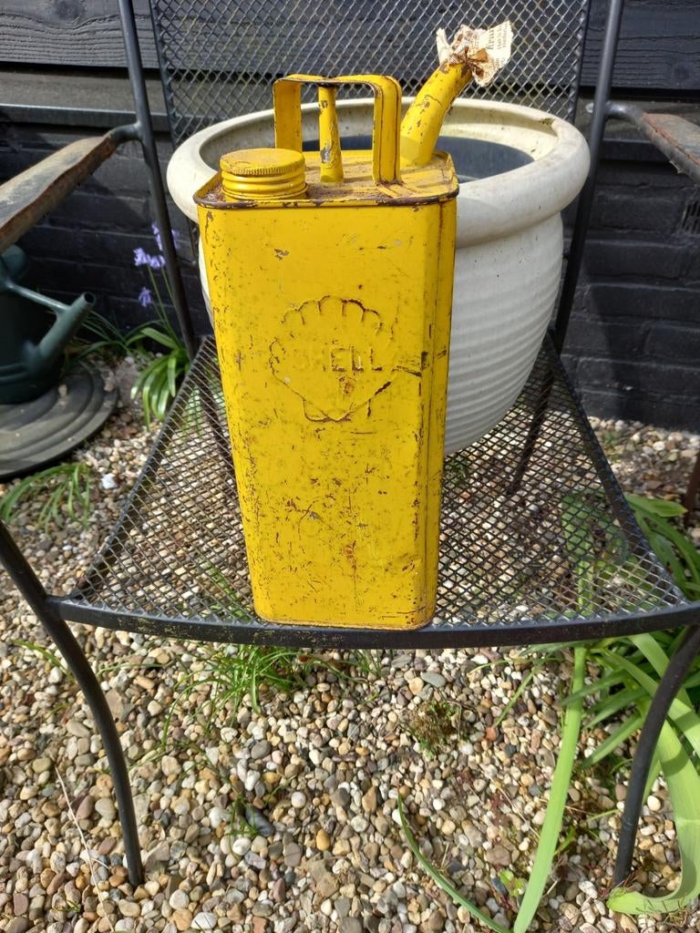 SHELL olieblik  petroleumkan vintage, Ophalen of Verzenden, Overige