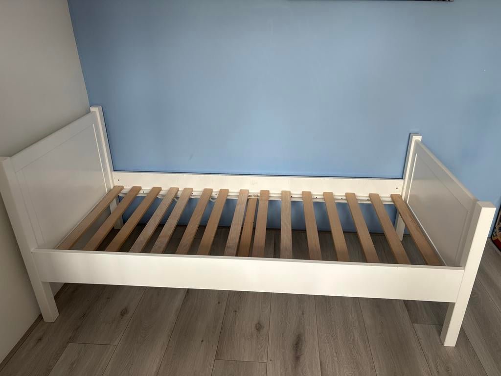 Bopita Kinderbed 90 x 200 cm wit, 85 tot 100 cm, Gebruikt, 180 cm of meer, Ophalen
