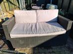 Loungebank 2 personen, Gebruikt, Rotan, Loungeset, Bank