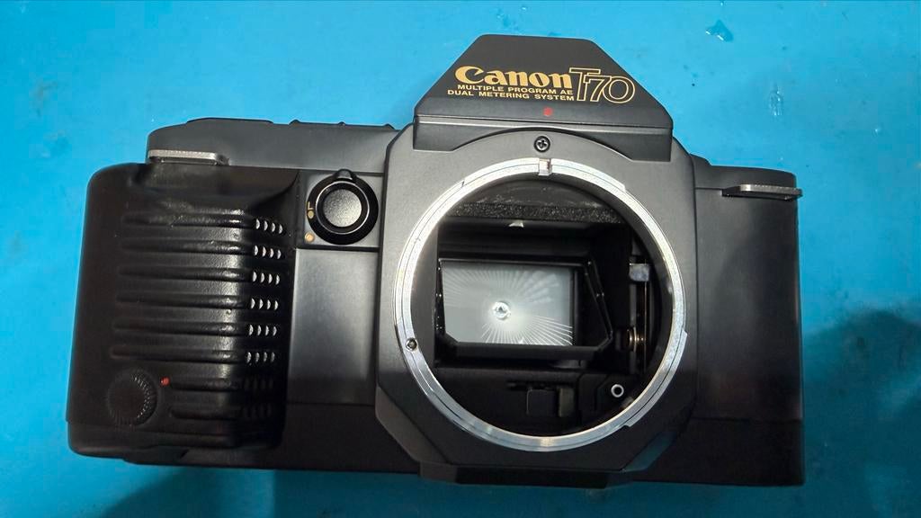 Canon T70 Analoge Camera Body, Audio, Tv en Foto, Fotocamera's Analoog, Gebruikt, Spiegelreflex, Canon, Ophalen of Verzenden