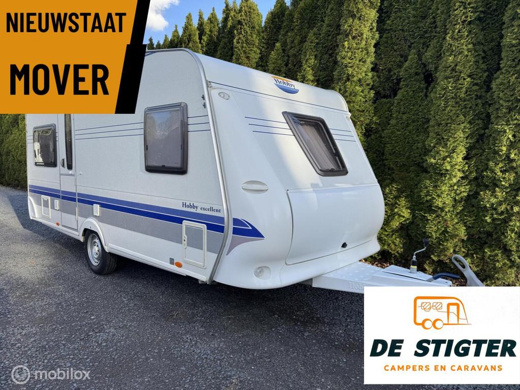 Hobby 460 UFe Excellent Vastbed Rondzit Mover Voortent, Hobby, Hobby, 6 tot 7 meter, Tot en met 4