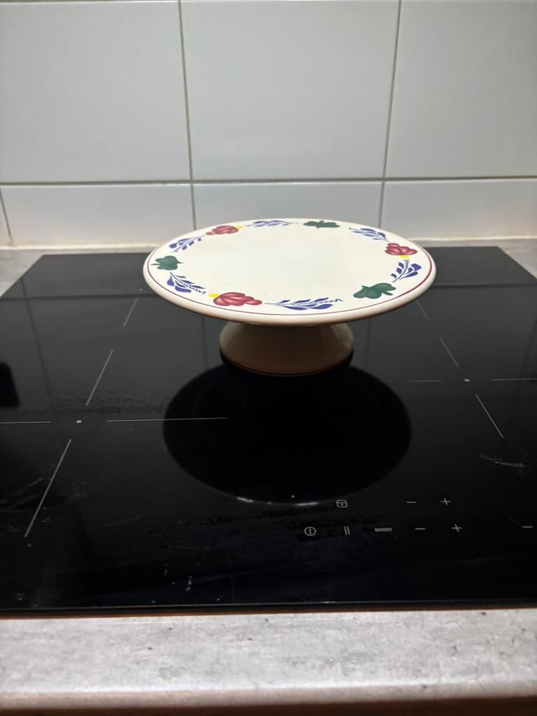 Boerenbont taart plataue, Huis en Inrichting, Keuken | Servies, Ophalen, Overige typen, Zo goed als nieuw, Aardewerk