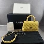 Chanel Flapbag with Handle | in doos met bon | ZGAN | 405039, Ophalen of Verzenden, Zo goed als nieuw, Geel, Handtas