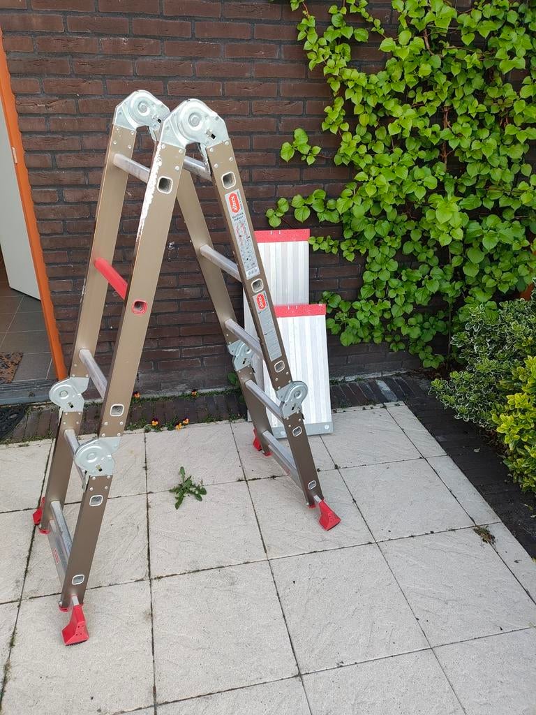 Altrex Varitrex vouwladder, ook als steiger te gebruiken, Doe-het-zelf en Verbouw, Ladders en Trappen, Ophalen, 4 meter of meer