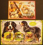 - 787 - 2 Blokjes / Blok met Honden., Verzenden, Gestempeld, Dier of Natuur