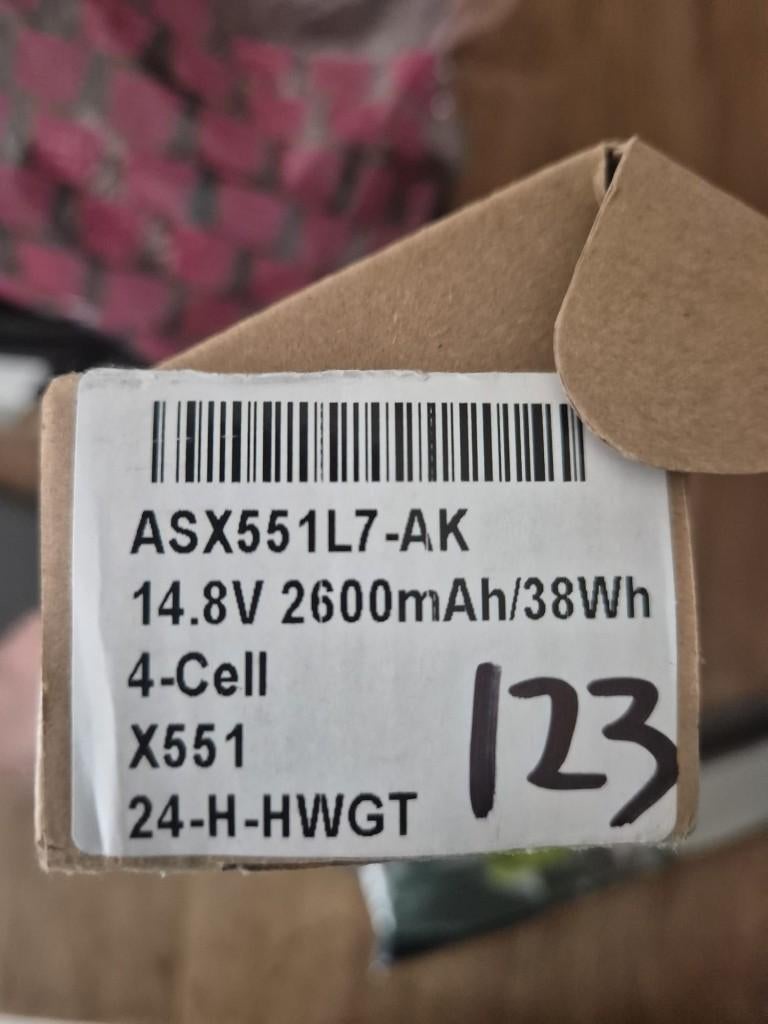 A.c.c.u voor in een laptop, Ophalen, Nieuw