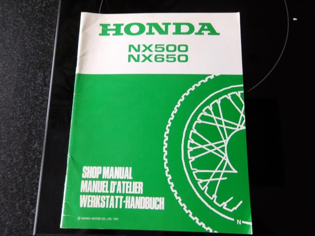 Honda werkplaatshandboek NX500 NX650 1991, Verzenden, Honda