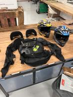 2 sets Motorcross beschermingsset: kleding, helm en nekbrace, L, Tweedehands, Ophalen, Overige merken