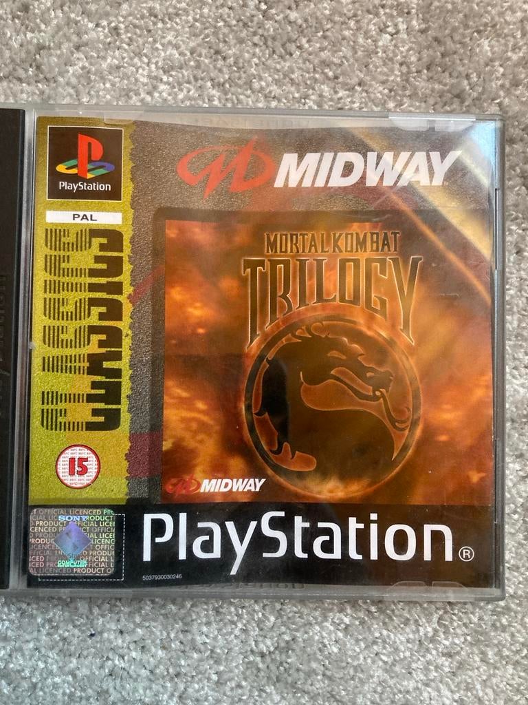 Mortal Kombat Trilogy - PlayStation 1 (PS1) PAL, Spelcomputers en Games, Gebruikt, Vechten, 2 spelers, Eén computer