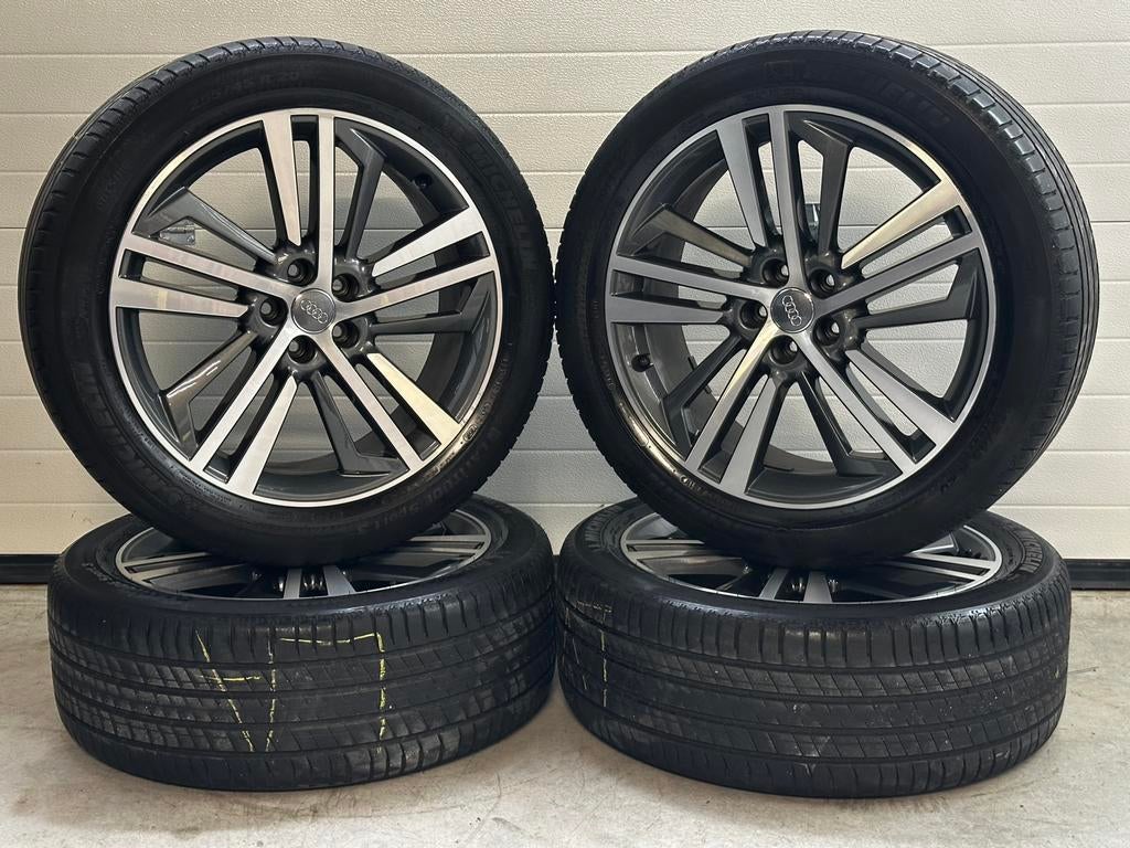 Originele 20 inch 5x112 Audi Q5 SQ5 Velgen & Banden set, Gebruikt, 255 mm, Banden en Velgen, Ophalen of Verzenden