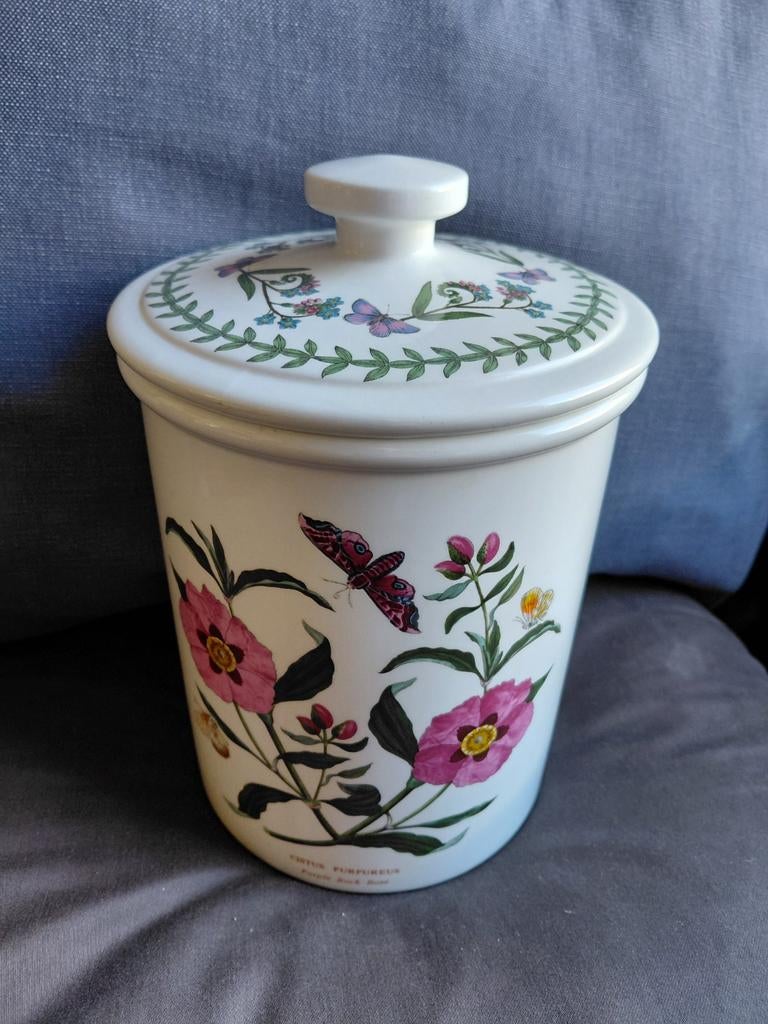 Portmeirion voorraadbus met Purple Rock Rose decor, Ophalen of Verzenden