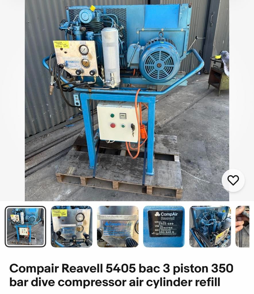 Duikcompressor /Ademlucht compressor, Ophalen, Gebruikt, Overige typen