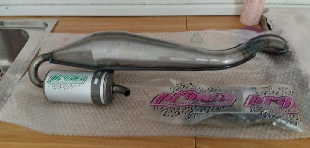 Zeldzame proma piaggio uitlaat, Fietsen en Brommers, Brommeronderdelen | Algemeen, Nieuw, Uitlaat, Ophalen of Verzenden