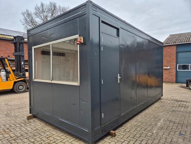 Kantoorunit / Bouwkeet / Container 3x6m, Zakelijke goederen, Machines en Bouw | Keten en Containers, Ophalen
