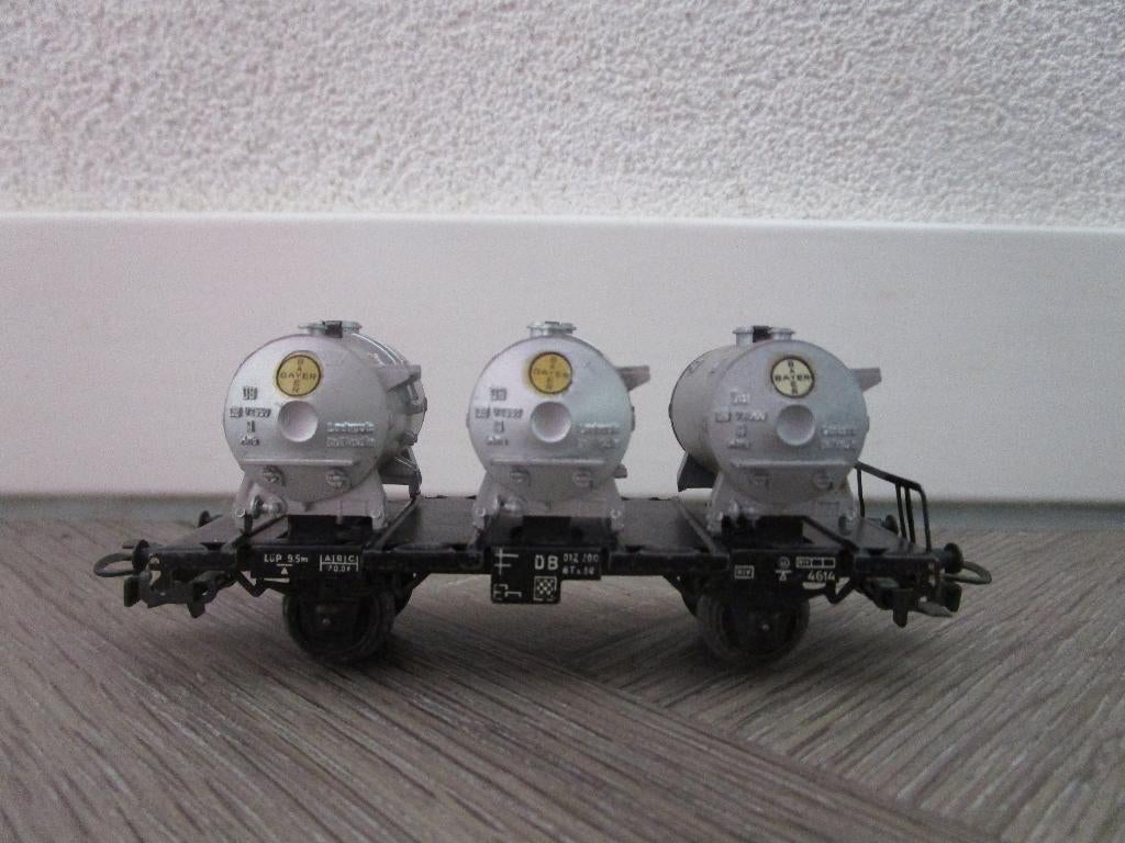 Marklin 4520 bayer containerwagen., Hobby en Vrije tijd, Modeltreinen | H0, Wisselstroom, Gebruikt, Wagon, Ophalen of Verzenden
