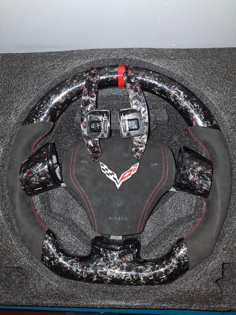 C6 Stuur Forged Carbon Fiber Alcantara 1 of 1, Ophalen, Nieuw