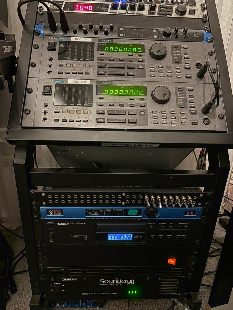 akai DR4 digitale 4 sporen recorder, Audio, Tv en Foto, Professionele Audio-, Tv- en Video-apparatuur, Ophalen, Gebruikt, Audio