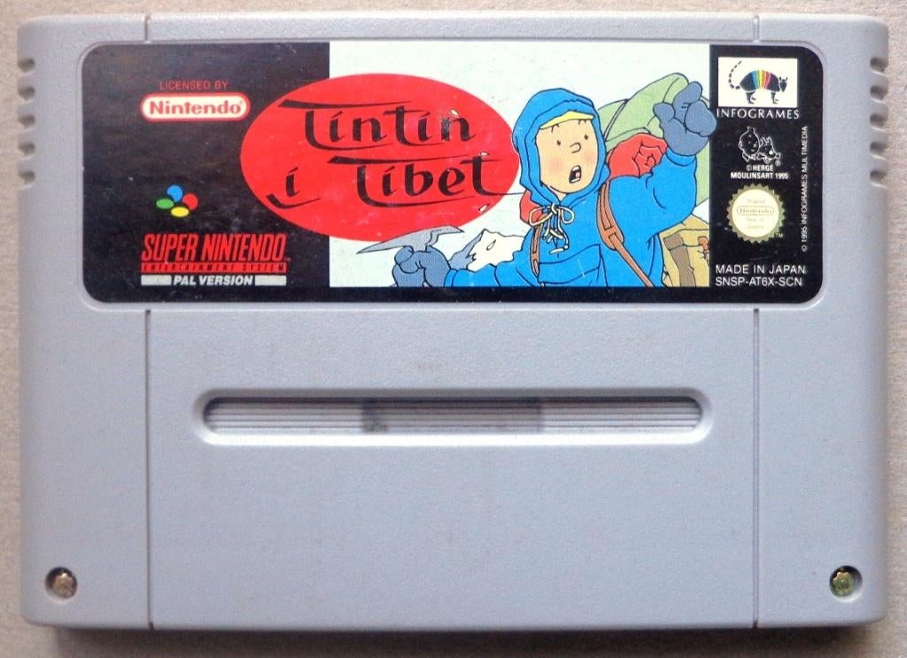 Kuifje in Tibet voor de Europese Super Nintendo, Spelcomputers en Games, Games | Nintendo Super NES, 1 speler, Ophalen of Verzenden