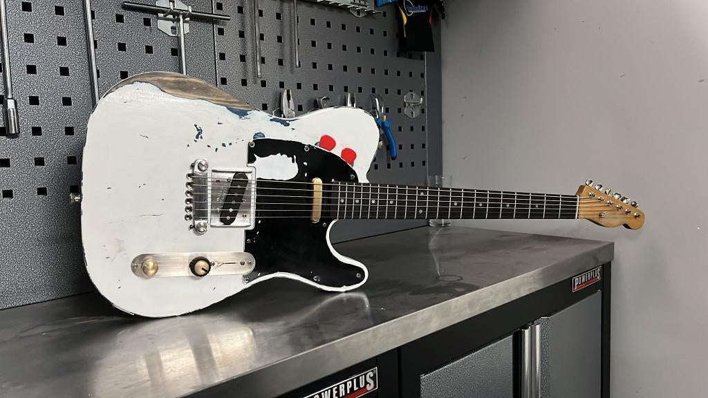 Rick Parfitt Telecaster Status Quo, Ophalen of Verzenden, Gebruikt, Solid body, Fender