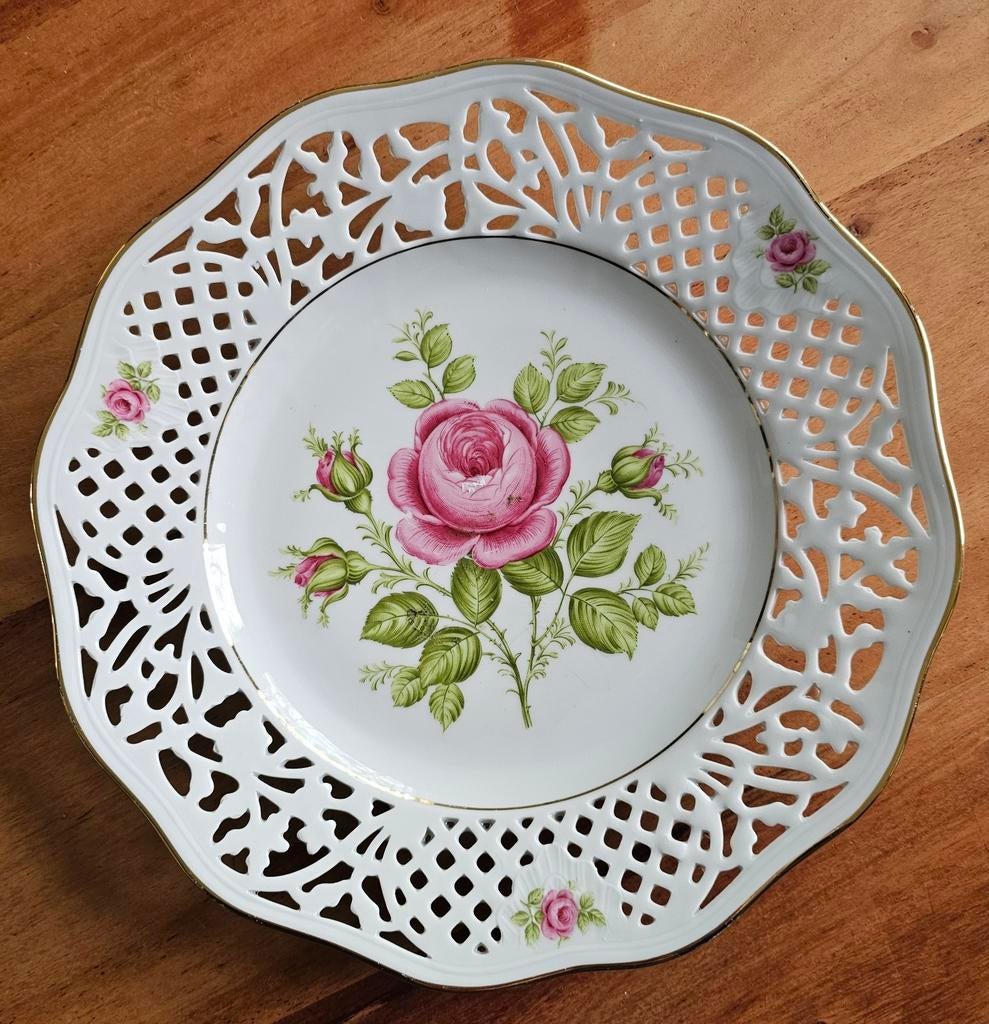 Bavaria Schumann Arzberg bord met rozenmotief, Antiek en Kunst, Ophalen of Verzenden