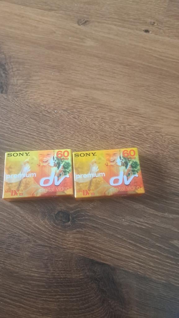 Sony Premium Mini DV 60 minuten (2 stuks), Audio, Tv en Foto, Videocamera's Digitaal, Ophalen, Mini dv, 20x of meer, Nieuw