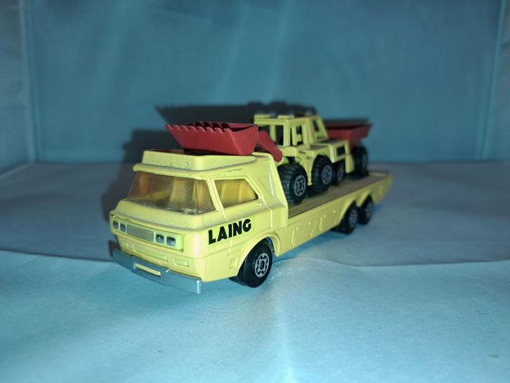 Matchbox Superkings K-36 Construction Transporter 1974, Hobby en Vrije tijd, Modelauto's | Overige schalen, Zo goed als nieuw