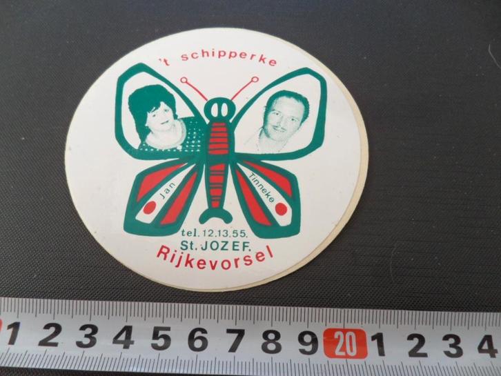 sticker belgië rijkevorsel 't schipperke jan tinneke, Verzamelen, Stickers, Zo goed als nieuw, Ophalen
