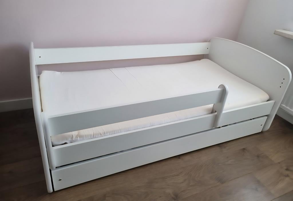 Peuterbed met opberglade 160×90, Kinderen en Baby's, Kinderkamer | Bedden, Ophalen, 70 tot 85 cm, 140 tot 160 cm, Zo goed als nieuw