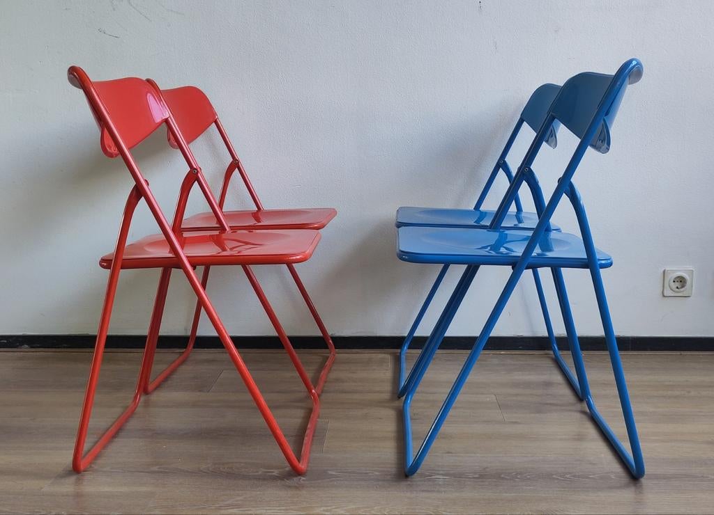 Vintage Ikea klapstoel Ted Niels Gammelgaard stoel jaren 70, Ophalen, Gebruikt, Twee, .