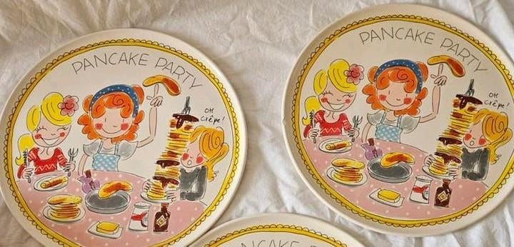 2 blond Amsterdam pannenkoeken bord, Blond Amsterdam, Nieuw, Ophalen of Verzenden, Bord(en)