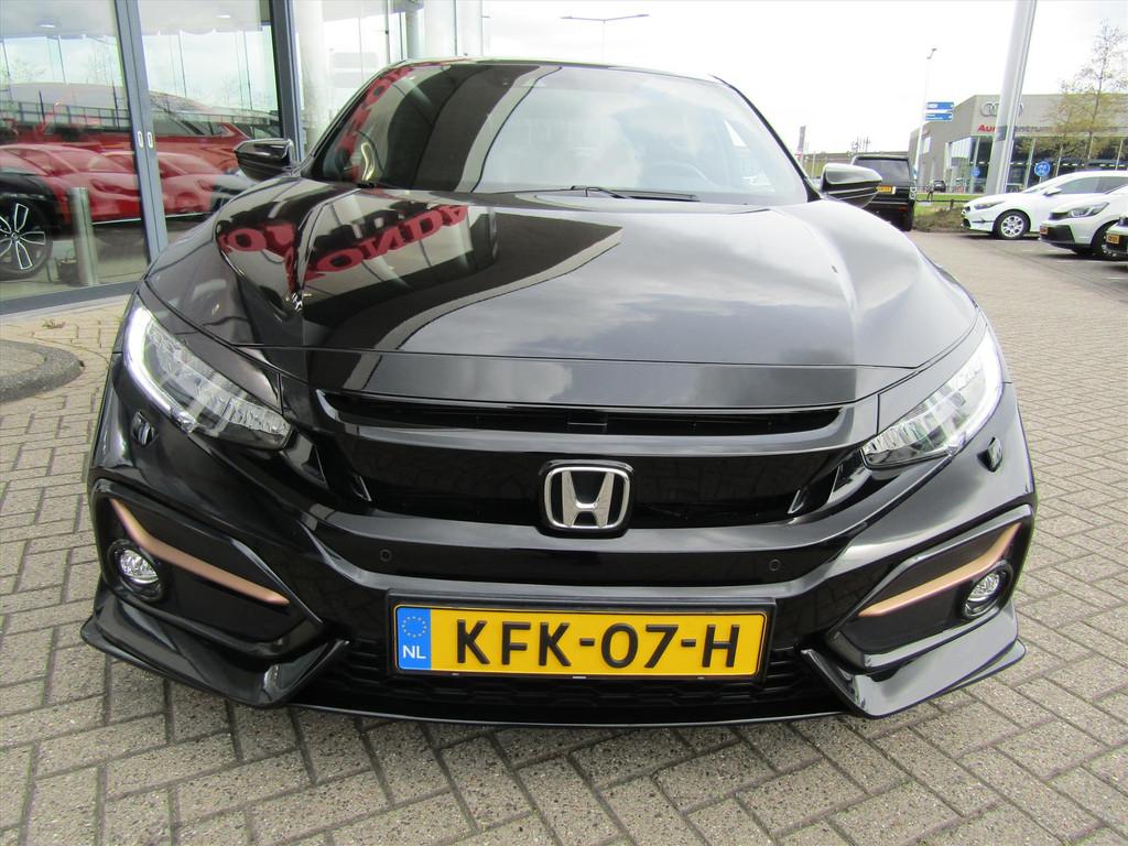 Honda Civic 1.5 i-VTEC 182pk CVT 5D Sport+, Auto's, Honda, Automaat, Stof, 4 cilinders, Zwart