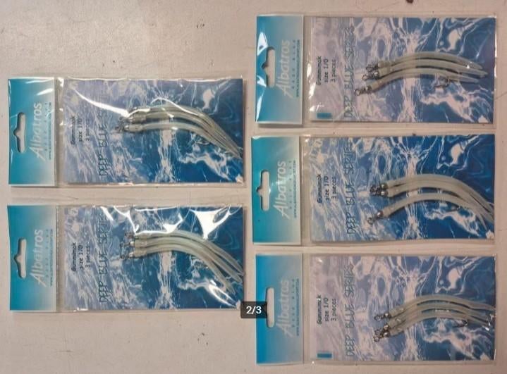 5x Albatros Gummimak 1/0, Watersport en Boten, Hengelsport | Zeevissen, Ophalen of Verzenden, Nieuw, Overige typen