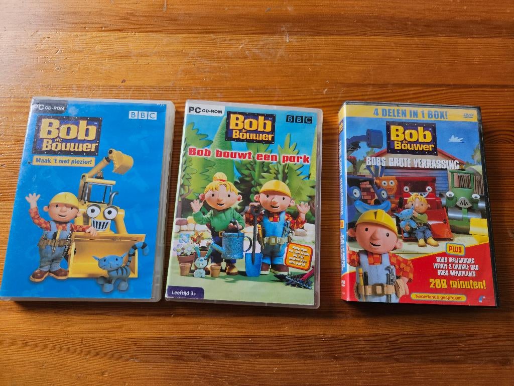 Bob de Bouwer pc games, Puzzel en Educatief, Gebruikt, 1 speler, Eén computer