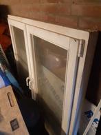 Hardhouten kozijn met draaikiep ramen., Raamkozijn, Nieuw, Inclusief glas, 75 tot 150 cm