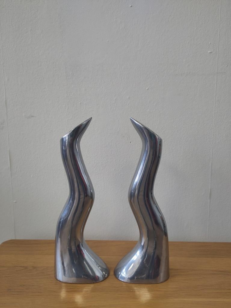 2x Vintage Ikea kandelaar Anatomi design Anna Everlund, Ophalen