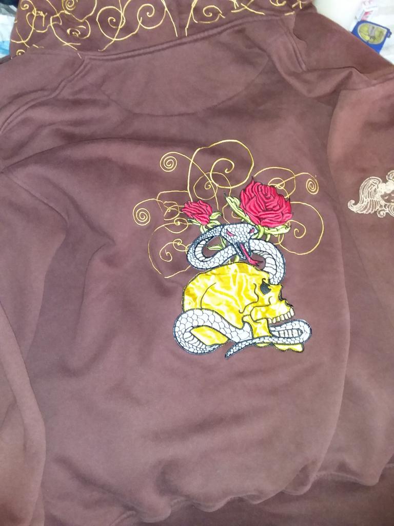 Vintage Chinees vest maat 60 High Society 1980 retro artdeco, Bruin, High society, Trui of Vest, Ophalen of Verzenden