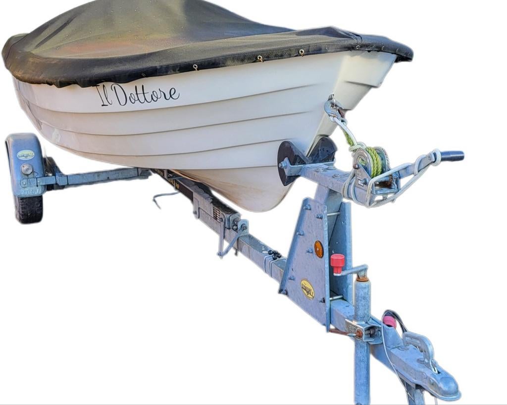 Nette Star Line 430 consoleboot ,Suzuki 8 pk ,RIBA Trailer, Watersport en Boten, Vis- en Consoleboten, Zo goed als nieuw, Tot 10 pk