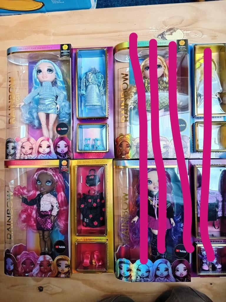 Verschillende Rainbow High NRFB, Kinderen en Baby's, Speelgoed | Poppen, Nieuw, Overige typen, Ophalen of Verzenden