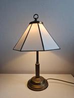 Vintage art deco Tiffany stijl bureaulamp/ bankierslamp, Ophalen of Verzenden