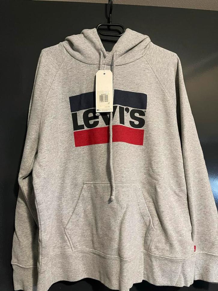 Nieuwe Levi's dames hoodie - Maat L, Kleding | Dames, Truien en Vesten, Nieuw, Maat 42/44 (L), Grijs, Ophalen of Verzenden