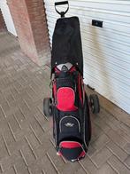 golftas met clubs putter en trolley, Ophalen, Gebruikt, Tas