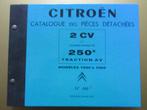 1968 Citroën 2CV onderdelenboek, herdruk, in de Franse taal, Ophalen of Verzenden, Zo goed als nieuw, Citroën