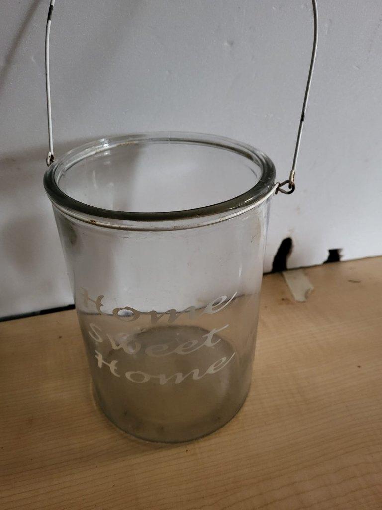 glazen pot home sweet home, Ophalen of Verzenden, Zo goed als nieuw