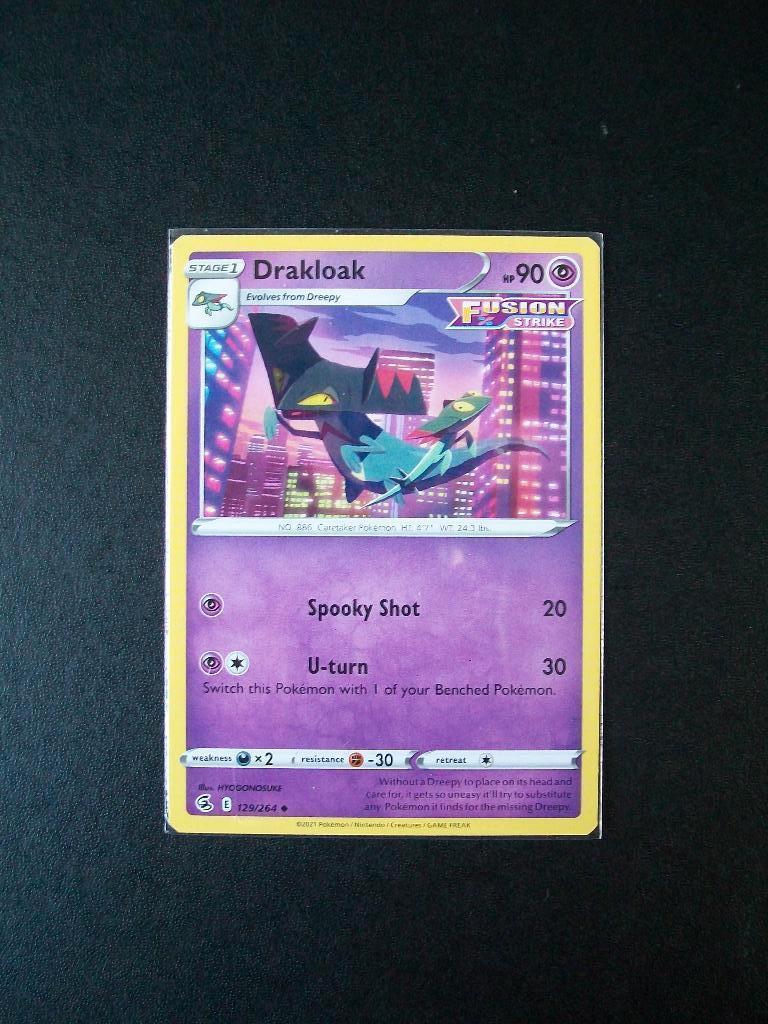 8878. Nieuwe Pokemon kaart DRAKLOAK HP 90 (129/264), Verzenden, Nieuw, Losse kaart